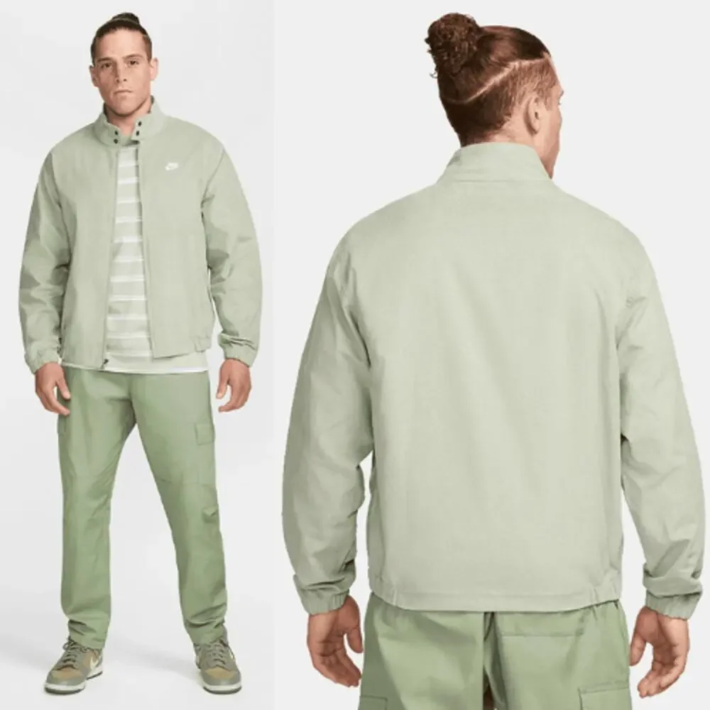 NWT Nike Club Harrington Dry Bomber Jacket Velvety Corduroy Green Mens Sze Large